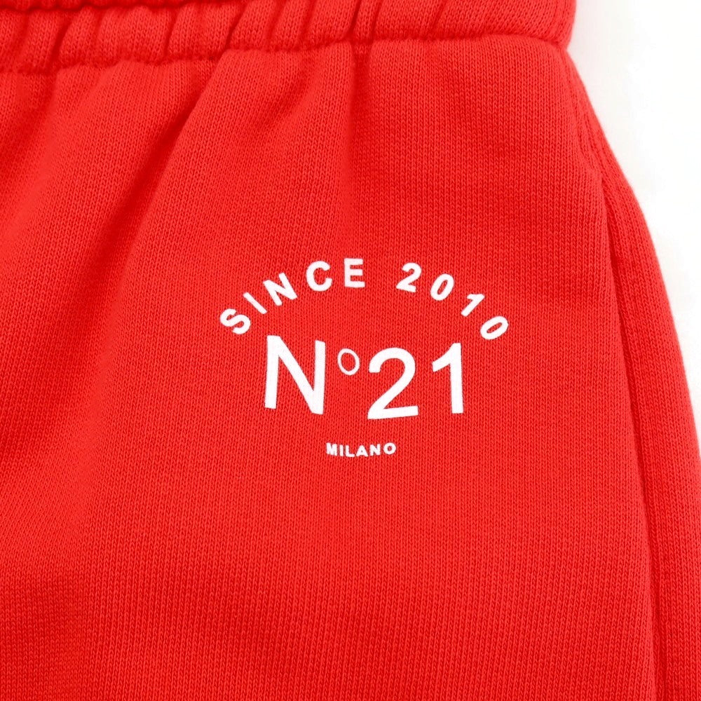 【新品】ヌメロ ヴェントゥーノ N°21 コットン スウェット ハーフパンツ ショートパンツ レッド【サイズ36】【 状態ランクN 】【 メンズ 】
