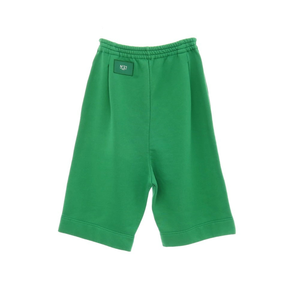 【新品】ヌメロ ヴェントゥーノ N°21 コットン スウェット ハーフパンツ ショートパンツ グリーン【サイズ36】【 状態ランクN 】【 メンズ 】[DPD]