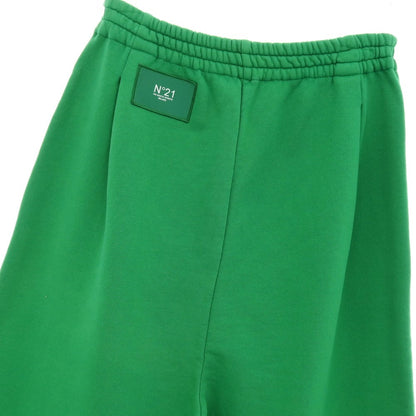 【新品】ヌメロ ヴェントゥーノ N°21 コットン スウェット ハーフパンツ ショートパンツ グリーン【サイズ36】【 状態ランクN 】【 メンズ 】