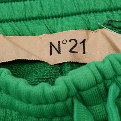 【新品】ヌメロ ヴェントゥーノ N°21 コットン スウェット ハーフパンツ ショートパンツ グリーン【サイズ36】【 状態ランクN 】【 メンズ 】