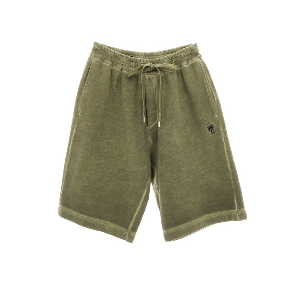 【新品】ヌメロ ヴェントゥーノ N°21 ガーメントダイ コットン スウェット ショートパンツ オリーブ【サイズXS】【 状態ランクN 】【 メンズ 】