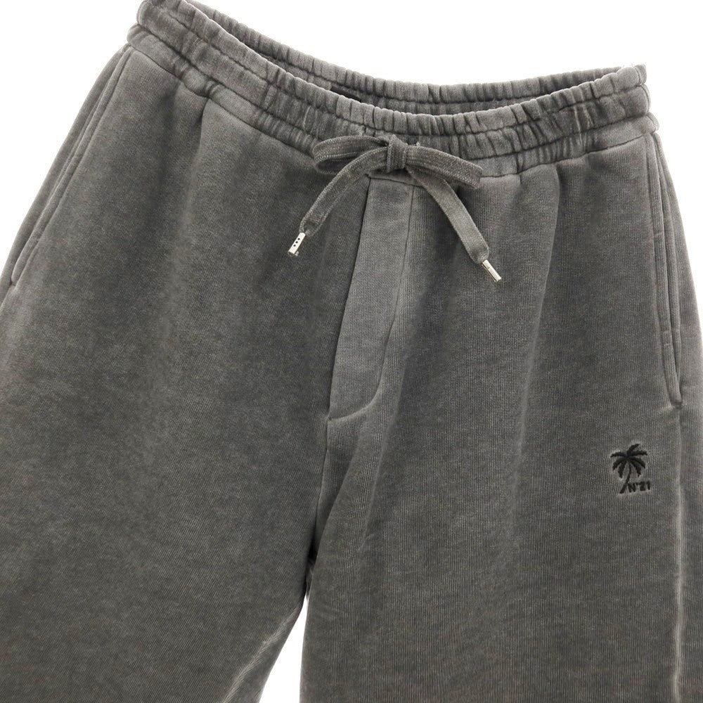 【新品】ヌメロ ヴェントゥーノ N°21 ガーメントダイ コットン スウェット ショートパンツ グレー【サイズS】【 状態ランクN 】【 メンズ 】