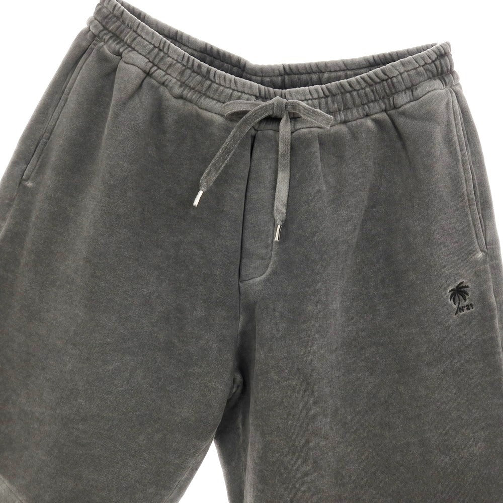 【新品】ヌメロ ヴェントゥーノ N°21 ガーメントダイ コットン スウェット ショートパンツ グレー【サイズL】【 状態ランクN 】【 メンズ 】