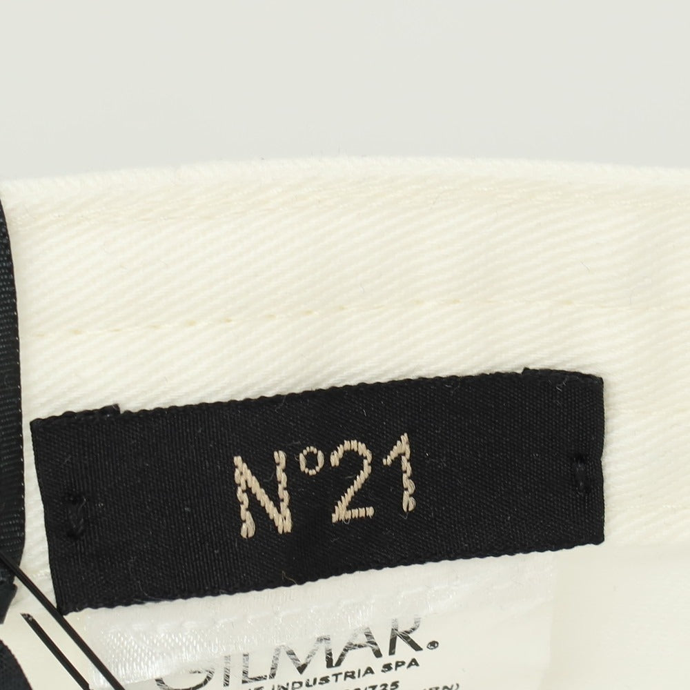 【新品】ヌメロ ヴェントゥーノ N°21 コットン ロゴ BBキャップ ホワイト【 U 】【 状態ランクN 】【 メンズ 】