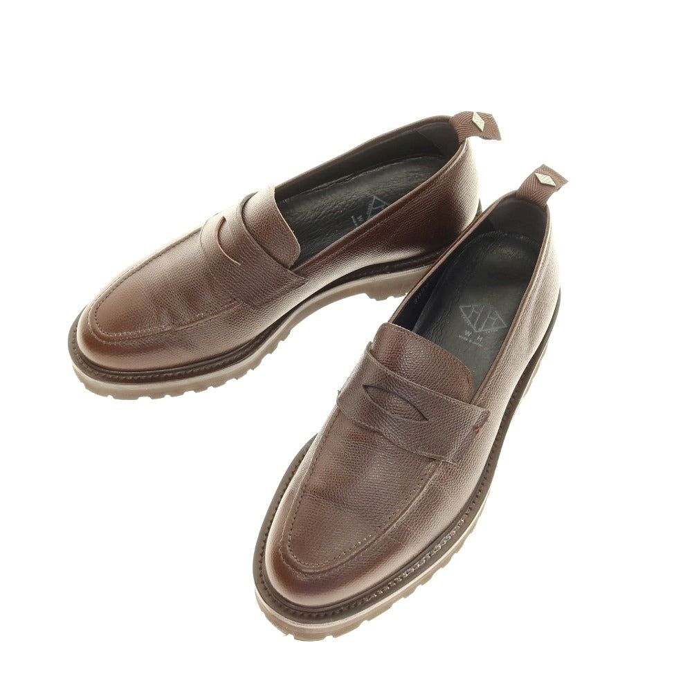 【中古】ダブルエイチ WH コインローファー ブラウン【サイズ8】【 状態ランクA 】【 メンズ 】