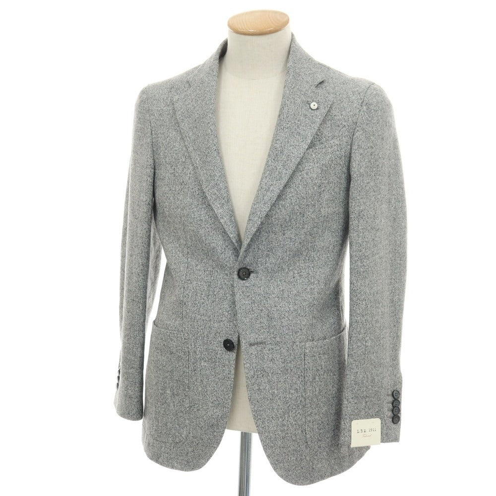 【中古】エルビーエム1911 L.B.M.1911 ウールリネンカシミヤ 2B テーラードジャケット グレー【サイズ44 C】【 状態ランクA 】【 メンズ 】