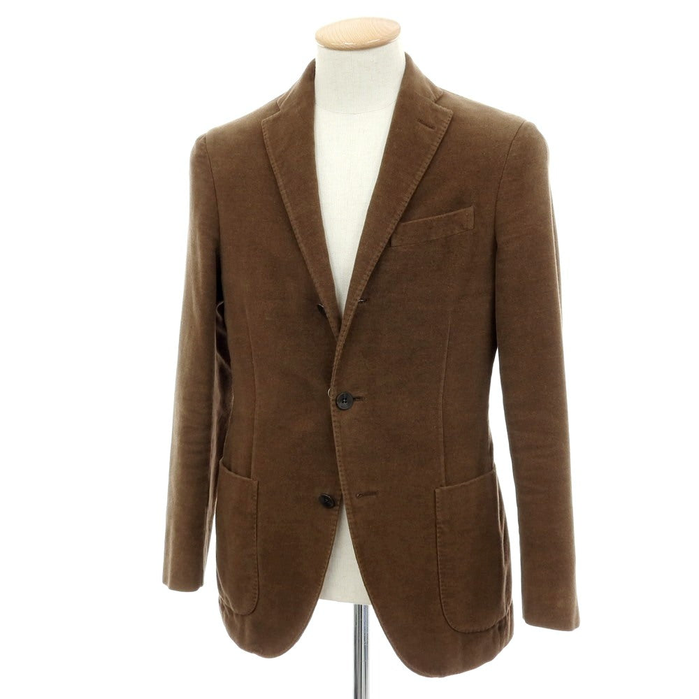 【中古】ボリオリ BOGLIOLI DOVER コットン 3B カジュアルジャケット ブラウン【 サイズ42 】【 状態ランクC 】【 メンズ 】 [APD]
