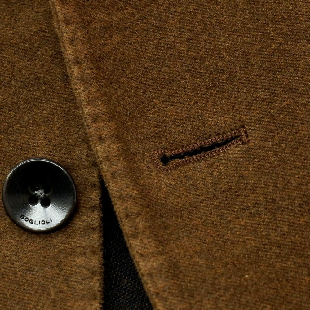 【中古】ボリオリ BOGLIOLI DOVER コットン 3B カジュアルジャケット ブラウン【 42 】【 状態ランクC 】【 メンズ 】