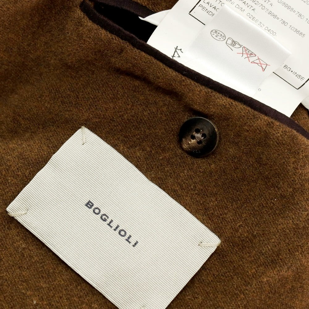 【中古】ボリオリ BOGLIOLI DOVER コットン 3B カジュアルジャケット ブラウン【 42 】【 状態ランクC 】【 メンズ 】