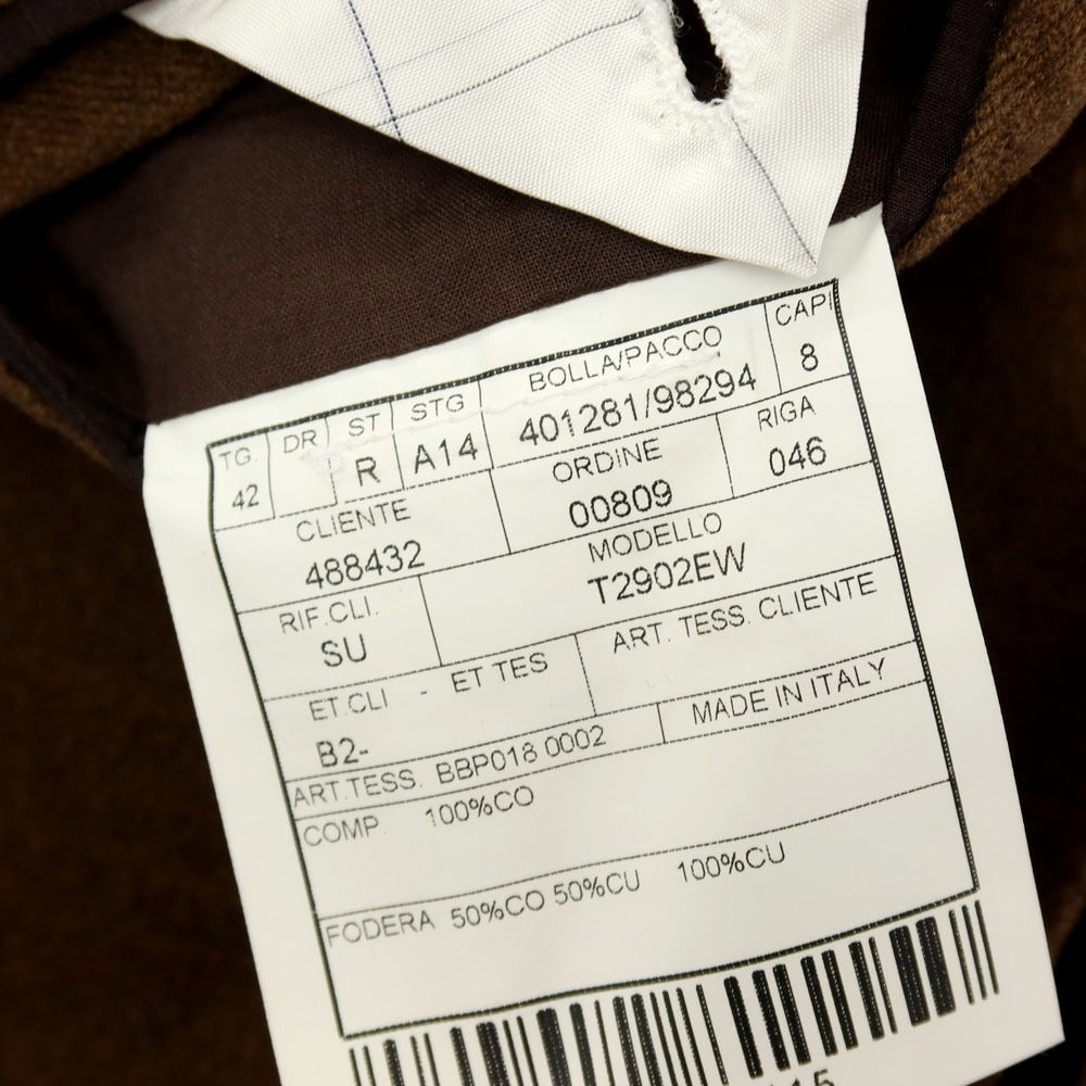 【中古】ボリオリ BOGLIOLI DOVER コットン 3B カジュアルジャケット ブラウン【 42 】【 状態ランクC 】【 メンズ 】