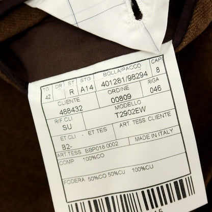 【中古】ボリオリ BOGLIOLI DOVER コットン 3B カジュアルジャケット ブラウン【 42 】【 状態ランクC 】【 メンズ 】