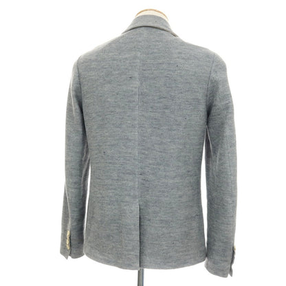 【中古】イレブンティ eleventy リネン 2B カジュアルジャケット ライトグレー【サイズ42 8R】【 状態ランクC 】【 メンズ 】