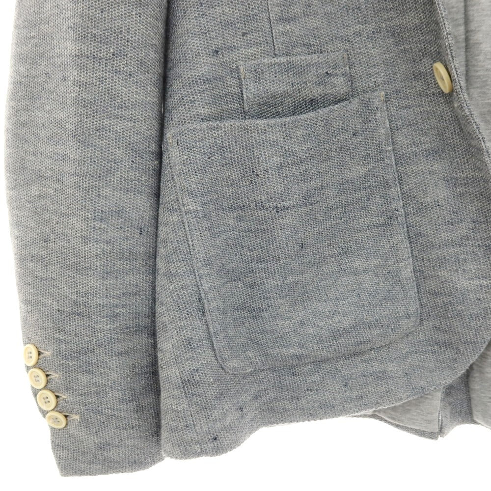 【中古】イレブンティ eleventy リネン 2B カジュアルジャケット ライトグレー【サイズ42 8R】【 状態ランクC 】【 メンズ 】