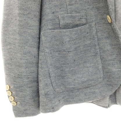 【中古】イレブンティ eleventy リネン 2B カジュアルジャケット ライトグレー【サイズ42 8R】【 状態ランクC 】【 メンズ 】