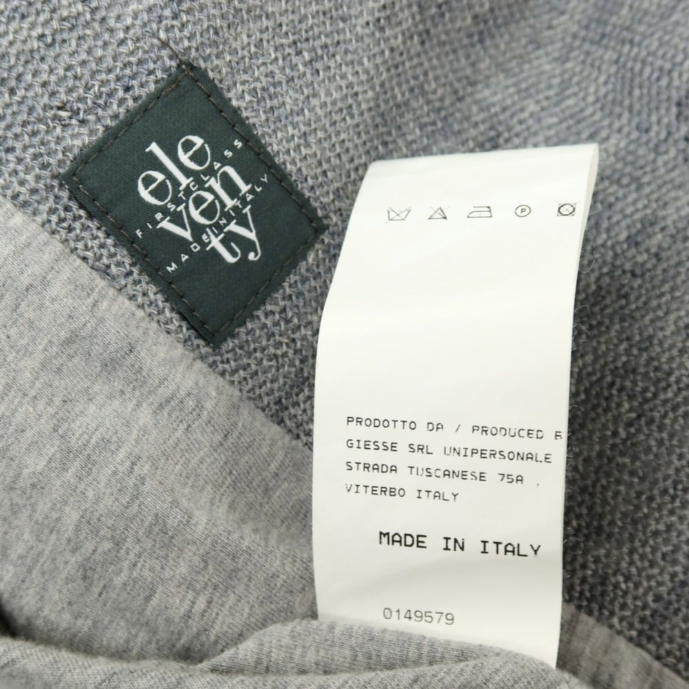 【中古】イレブンティ eleventy リネン 2B カジュアルジャケット ライトグレー【サイズ42 8R】【 状態ランクC 】【 メンズ 】