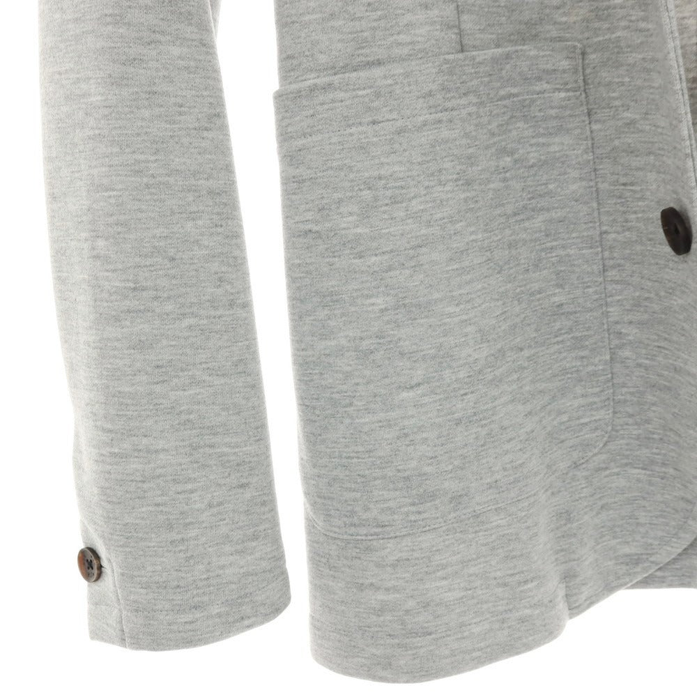 【中古】ダブルジェイケイ wjk ポリエステルコットン ジャージー 2B カジュアルジャケット ライトグレー【サイズS】【 状態ランクB 】【 メンズ 】