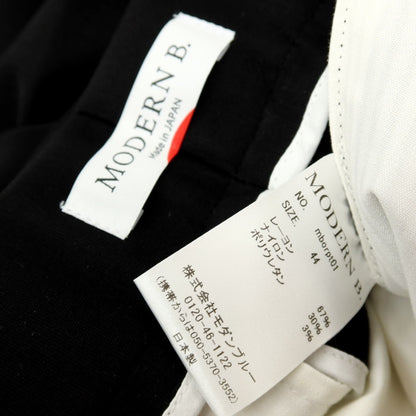 【中古】モダンブルー MODERN B. レーヨンナイロン ジャージー イージースラックスパンツ ブラック【サイズ44】【 状態ランクA 】【 メンズ 】