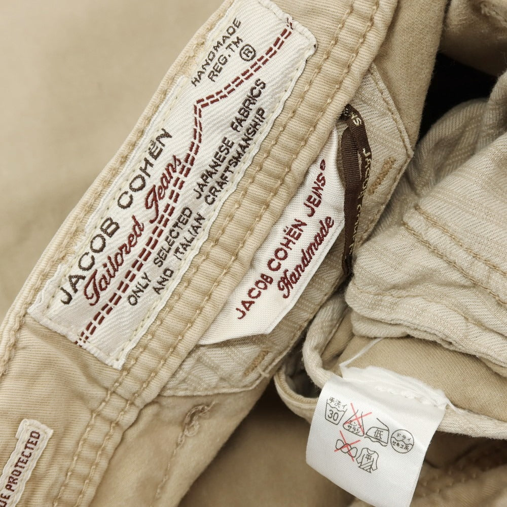 【中古】ヤコブコーエン JACOB COHEN PW688 コットン 5ポケットパンツ ベージュ【サイズ28】【 状態ランクB 】【 メンズ 】