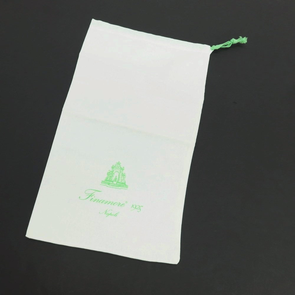 【中古】フィナモレ Finamore コットン ストライプ ホリゾンタルカラー カジュアルシャツ ライトブルーxピンク【サイズ表記なし（XS位）】【 状態ランクC 】【 メンズ 】