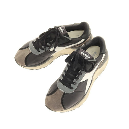 【中古】ディアドラ Diadora HERITAGE スニーカー ブラックxグレー【サイズ25】【 状態ランクB 】【 メンズ 】