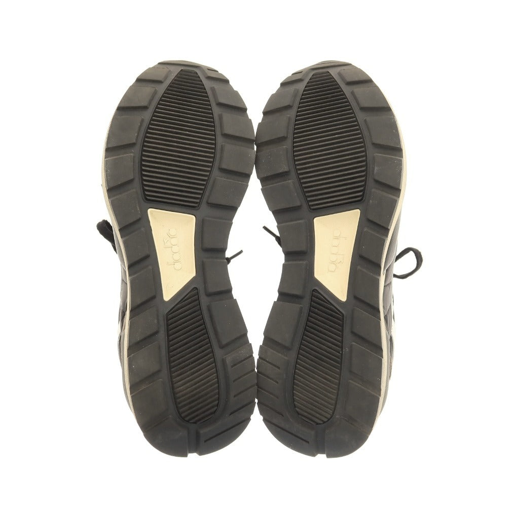 【中古】ディアドラ Diadora HERITAGE スニーカー ブラックxグレー【サイズ25】【 状態ランクB 】【 メンズ 】