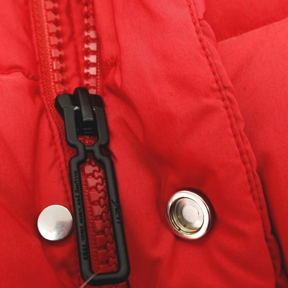 【中古】イエティ Yeti ナイロン系 スタンドカラー ダウンジャケット レッド【サイズL】【 状態ランクB 】【 メンズ 】