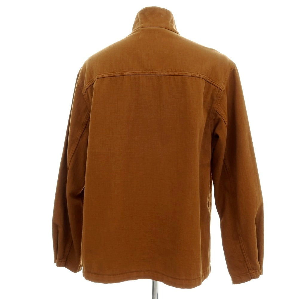 【中古】ルメール LEMAIRE ツイルコットン スタンドカラー ワークジャケット ブラウン【 サイズ48 】【 状態ランクB 】【 メンズ 】 [CPD]