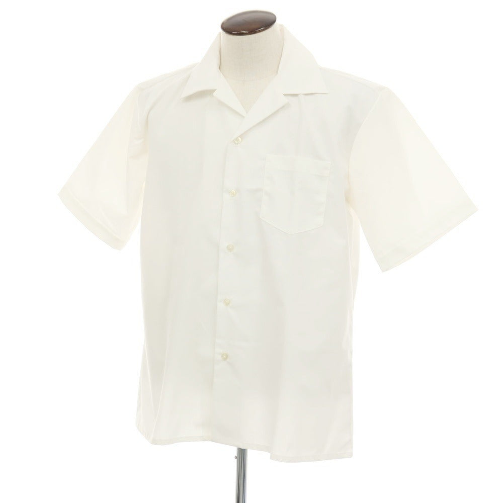 【中古】ミリタリー MILITARY US ARMY SMOCK MEDICAL ASSISTANTS ポリエステルコットン オープンカラー 半袖シャツ ホワイト【サイズL】【 状態ランクA 】【 メンズ 】[CPD]