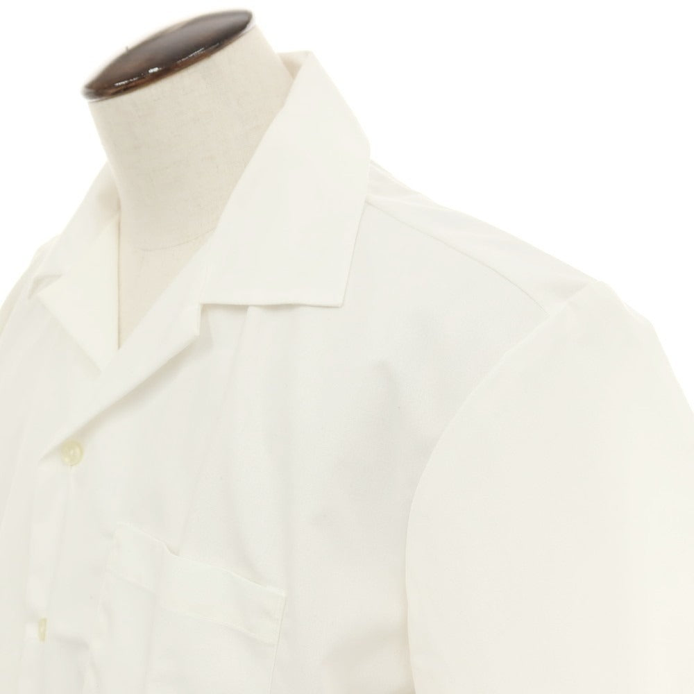 【中古】ミリタリー MILITARY US ARMY SMOCK MEDICAL ASSISTANTS ポリエステルコットン オープンカラー 半袖シャツ ホワイト【サイズL】【 状態ランクA 】【 メンズ 】[CPD]