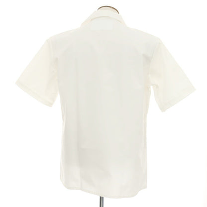 【中古】ミリタリー MILITARY US ARMY SMOCK MEDICAL ASSISTANTS ポリエステルコットン オープンカラー 半袖シャツ ホワイト【サイズL】【 状態ランクA 】【 メンズ 】