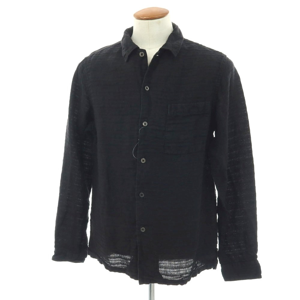 【中古】フリーマンズスポーティングクラブ FREEMANS SPORTING CLUB コットン系 カジュアルシャツ ブラック【サイズ表記なし（M位）】【 状態ランクC 】【 メンズ 】[CPD]