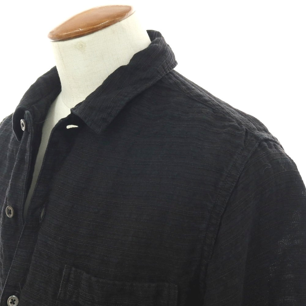 【中古】フリーマンズスポーティングクラブ FREEMANS SPORTING CLUB コットン系 カジュアルシャツ ブラック【サイズ表記なし（M位）】【 状態ランクC 】【 メンズ 】[CPD]