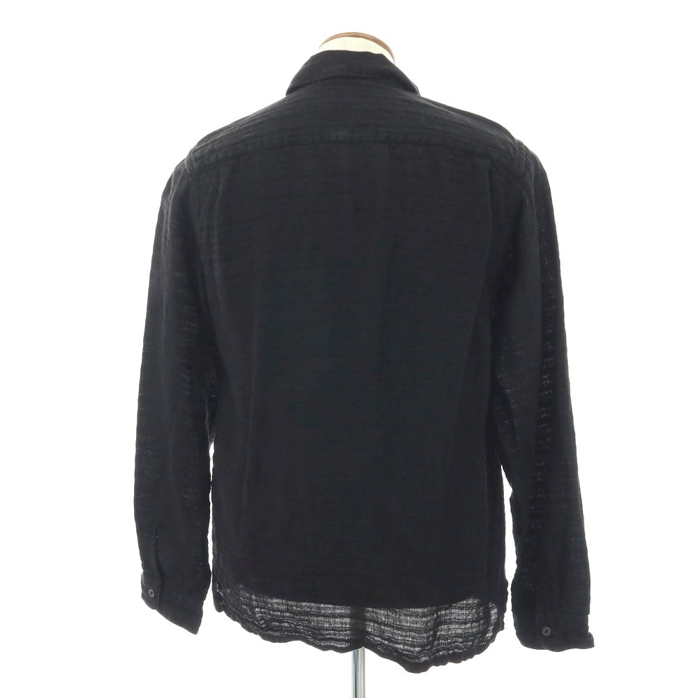 【中古】フリーマンズスポーティングクラブ FREEMANS SPORTING CLUB コットン系 カジュアルシャツ ブラック【サイズ表記なし（M位）】【 状態ランクC 】【 メンズ 】[CPD]