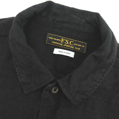 【中古】フリーマンズスポーティングクラブ FREEMANS SPORTING CLUB コットン系 カジュアルシャツ ブラック【サイズ表記なし（M位）】【 状態ランクC 】【 メンズ 】