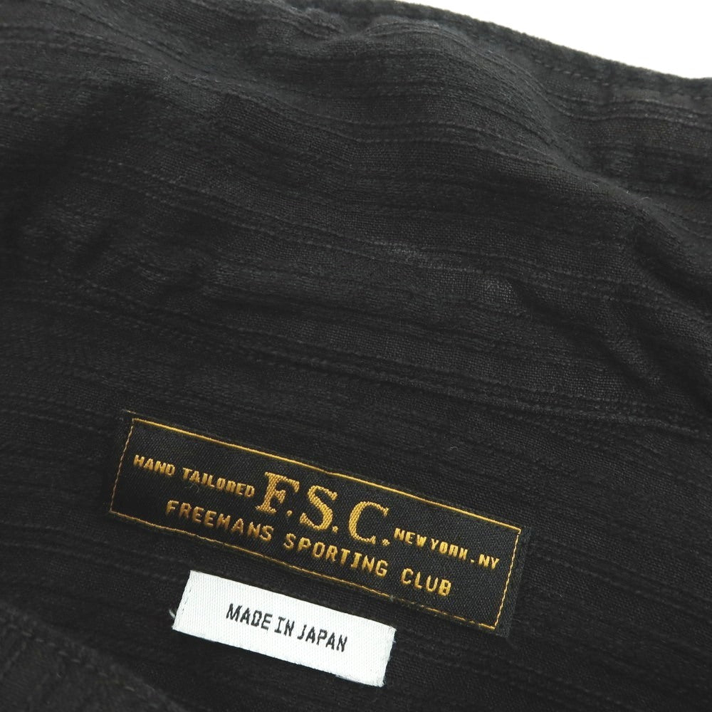 【中古】フリーマンズスポーティングクラブ FREEMANS SPORTING CLUB コットン系 カジュアルシャツ ブラック【サイズ表記なし（M位）】【 状態ランクC 】【 メンズ 】[CPD]