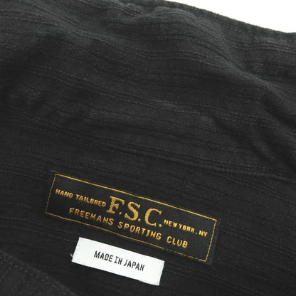 【中古】フリーマンズスポーティングクラブ FREEMANS SPORTING CLUB コットン系 カジュアルシャツ ブラック【サイズ表記なし（M位）】【 状態ランクC 】【 メンズ 】