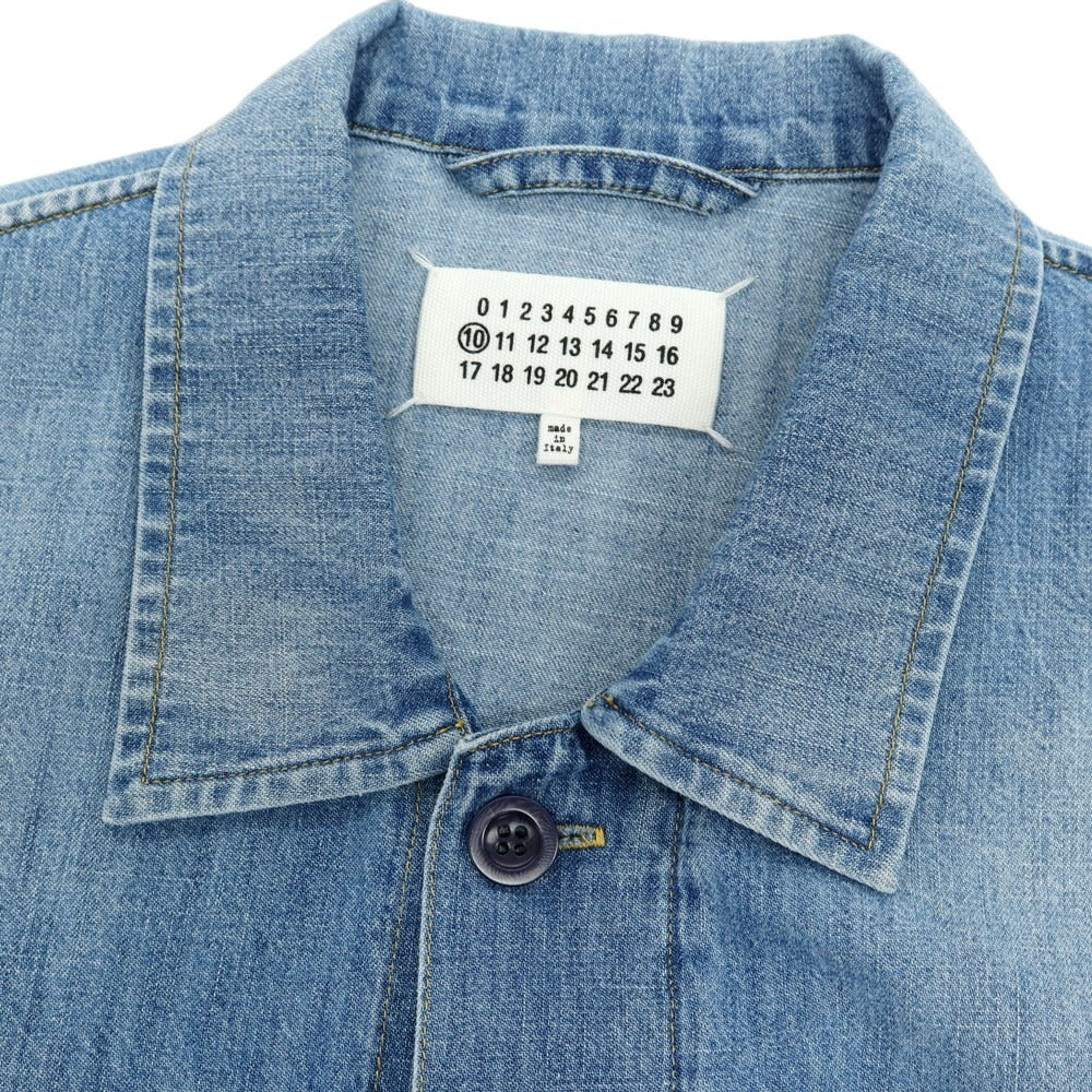 【中古】メゾン マルジェラ Maison Margiela コットン デニム カバーオール ライトブルー【サイズ46】【 状態ランクB 】【 メンズ 】