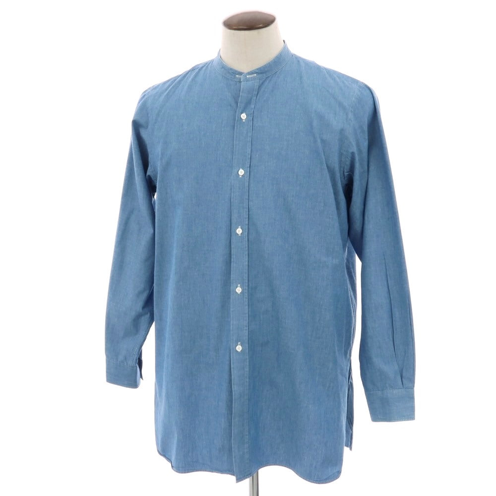 【中古】ユーゲン HEUGN コットン カジュアルシャツ ブルー【サイズ3】【 状態ランクB 】【 メンズ 】