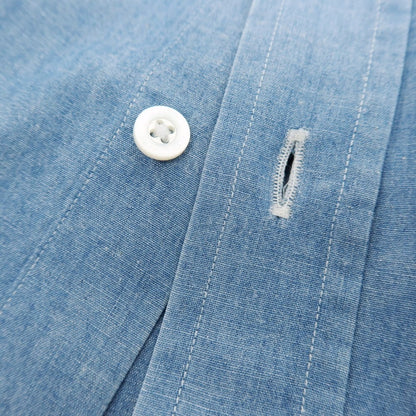 【中古】ユーゲン HEUGN コットン カジュアルシャツ ブルー【サイズ3】【 状態ランクB 】【 メンズ 】