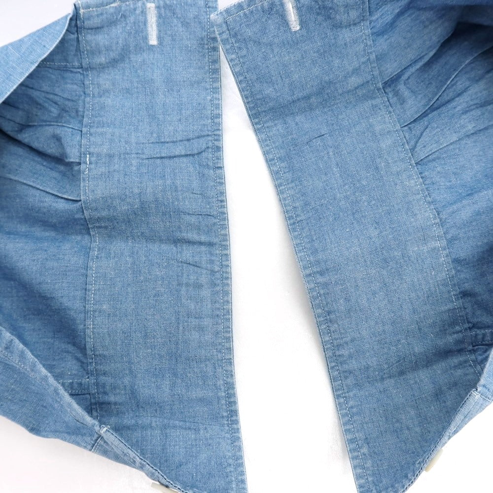 【中古】ユーゲン HEUGN コットン カジュアルシャツ ブルー【サイズ3】【 状態ランクB 】【 メンズ 】