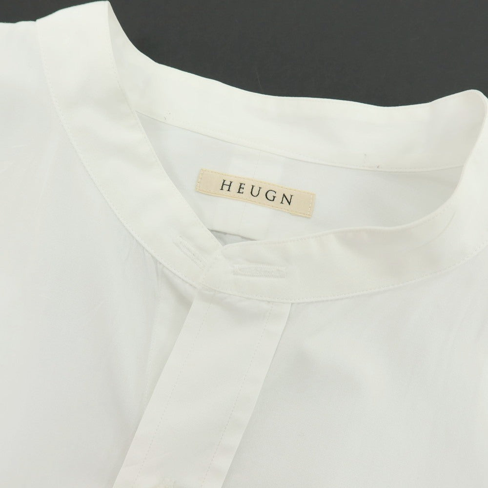 【中古】ユーゲン HEUGN コットン カジュアルシャツ ホワイト【サイズ3】【 状態ランクB 】【 メンズ 】
