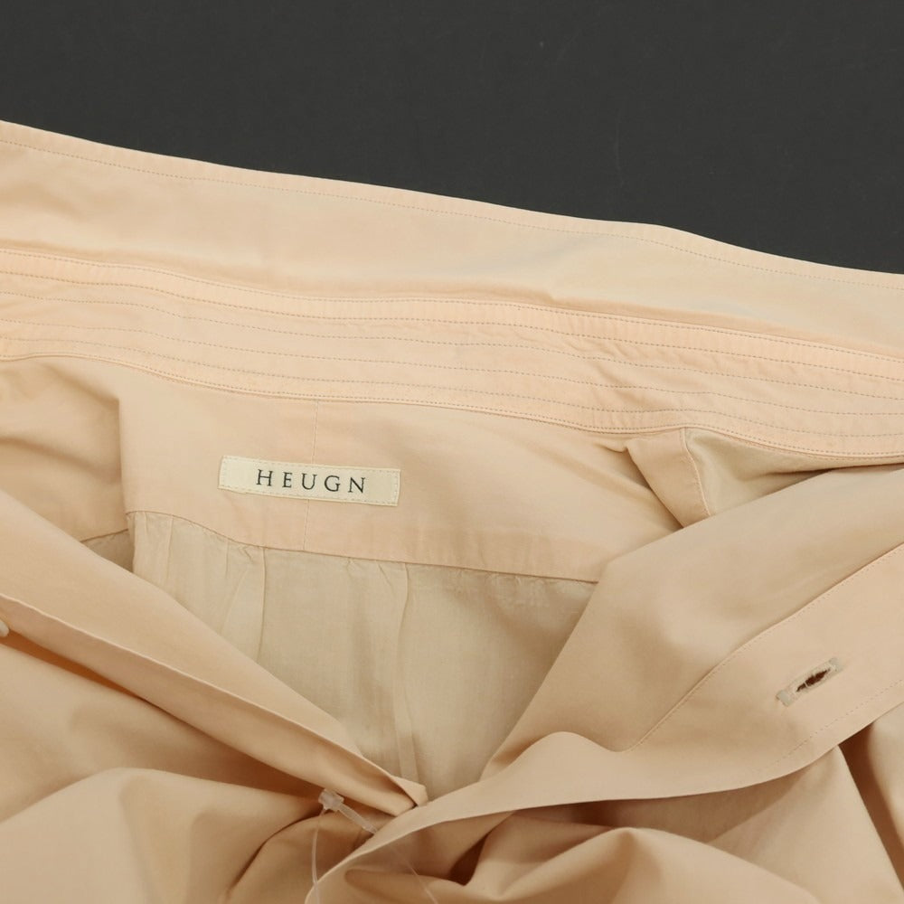【中古】ユーゲン HEUGN コットン レギュラーカラー カジュアルシャツ ベージュ【サイズ3】【 状態ランクC 】【 メンズ 】