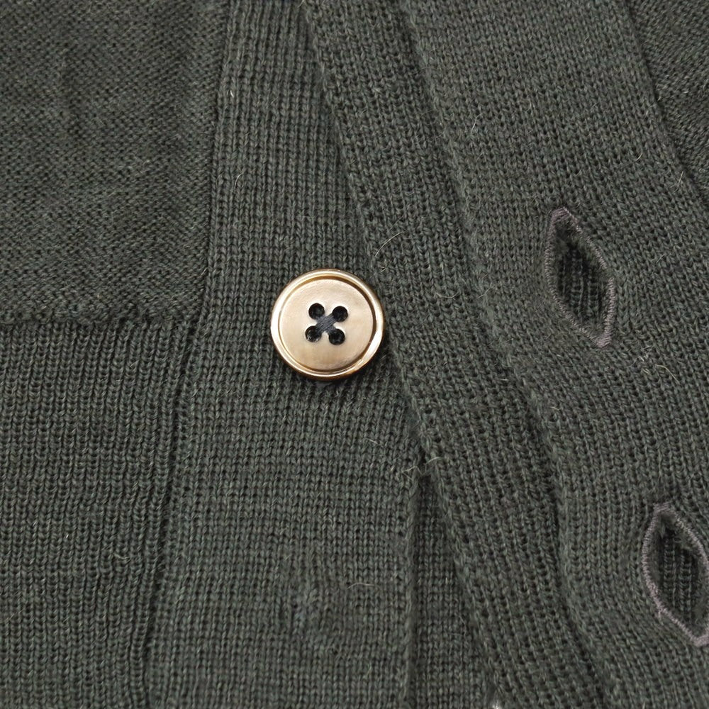 【中古】ルメール LEMAIRE 2WAY ハイゲージ アクリルウール カーディガン ダークグレー【 M 】【 状態ランクB 】【 メンズ 】