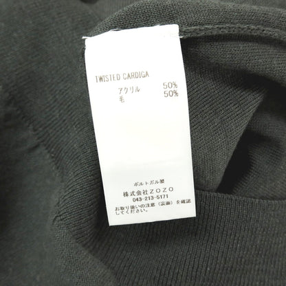 【中古】ルメール LEMAIRE 2WAY ハイゲージ アクリルウール カーディガン ダークグレー【 M 】【 状態ランクB 】【 メンズ 】