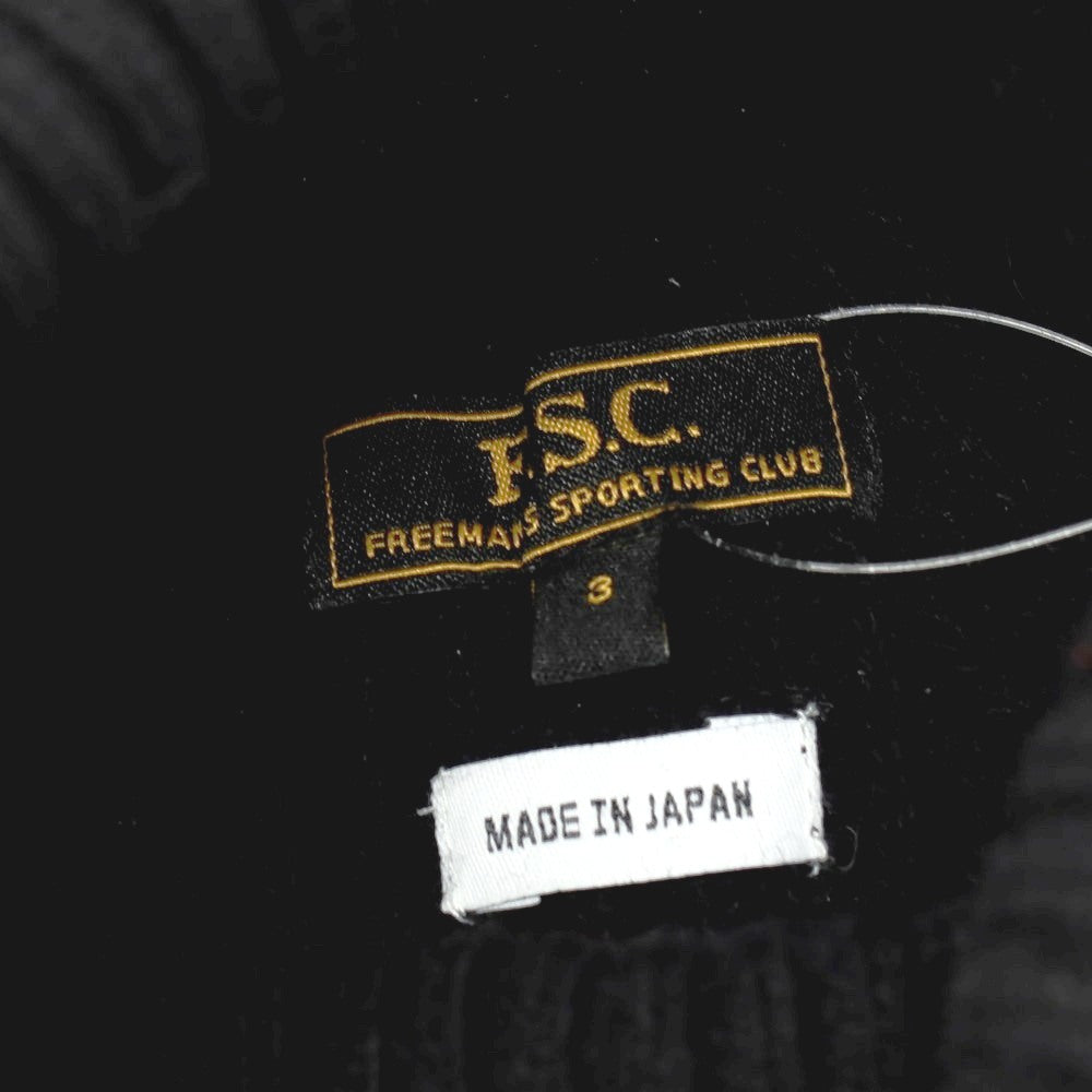 【中古】フリーマンズスポーティングクラブ FREEMANS SPORTING CLUB ウール系 タートルネック プルオーバーニット ブラック【 3 】【 状態ランクC 】【 メンズ 】