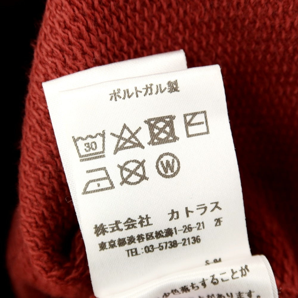 【中古】ルメール LEMAIRE コットン ボートネック ポケット 長袖Ｔシャツ レッド系【サイズM】【 状態ランクC 】【 メンズ 】[CPD]