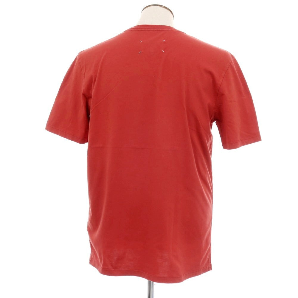 【中古】メゾン マルタン マルジェラ Maison Martin Margiela コットン クルーネック 半袖Ｔシャツ レッド【 52 】【 状態ランクB 】【 メンズ 】[APD]