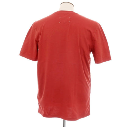 【中古】メゾン マルタン マルジェラ Maison Martin Margiela コットン クルーネック 半袖Ｔシャツ レッド【 52 】【 状態ランクB 】【 メンズ 】[APD]