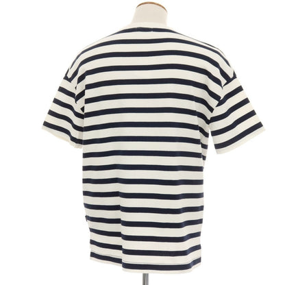 【中古】ワーク ノット ワーク WORK NOT WORK URBAN RESEARCH コットンナイロン ボーダー クルーネック 半袖Ｔシャツ ホワイトxブラック【 M 】【 状態ランクB 】【 メンズ 】[APD]