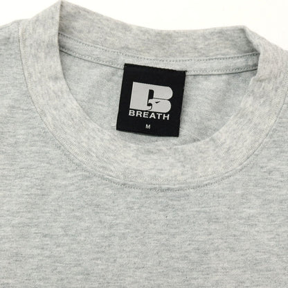 【中古】ブレス（BREATH） BREATH コットン クルーネック 半袖Ｔシャツ ライトグレーxグリーン【 M 】【 状態ランクB 】【 メンズ 】[APD]